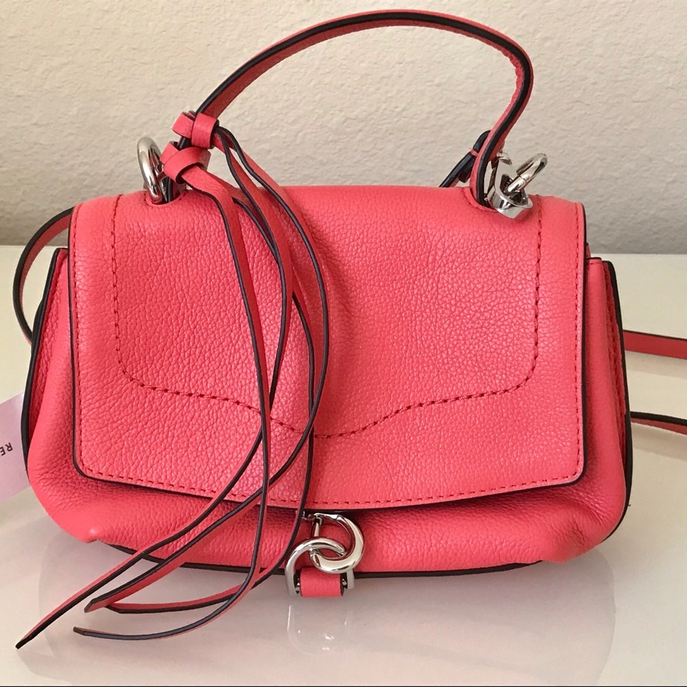 Rebecca Minkoff Stella Grapefruit Mini Satchel Bag - Picture 6 of 8